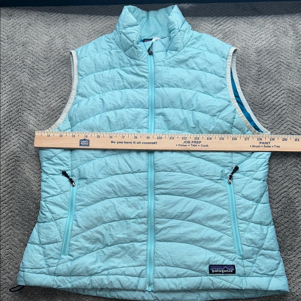 Patagonia Womens Down Sweater Vest Medium Light Blue Puffer - Picture 11 of 12